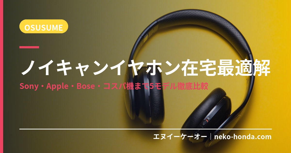 ノイキャンイヤホン在宅最適解